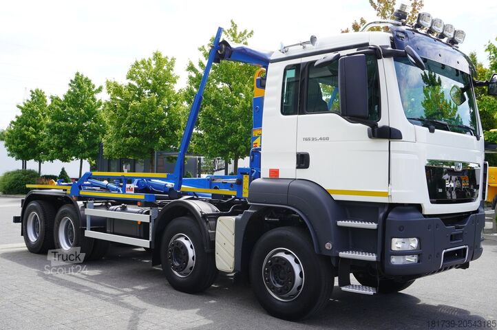 Camion basculant MAN TGS 35.400 8×4 HYVA LIFT 32.56 SE hooklift