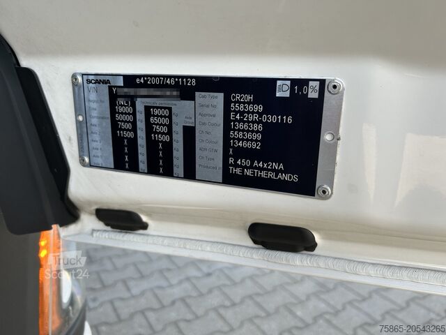 Standard tractor Scania R450 Highline / Retarder / 860 dkm / APK TUV 03-26
