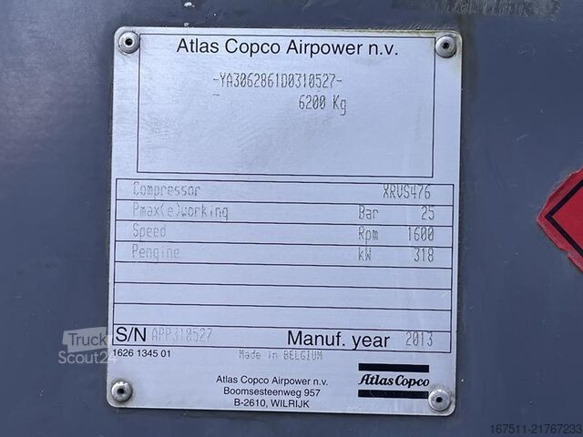 Hladilni kompresor Atlas Copco XRVS 476 CD - N