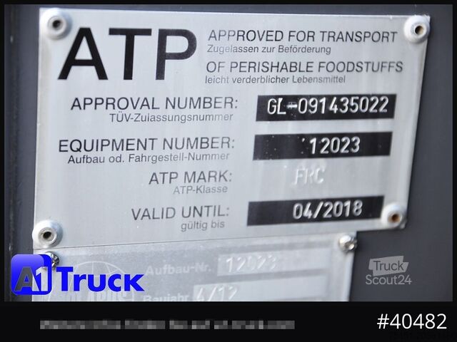 Jäähdytysrekka MERCEDES-BENZ 1824 LL Carrier 950 Mt, 3 Kammern, Automatik