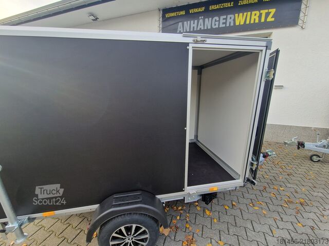 Remorque à caisse Variant Kofferanhänger Heckrampe Seitentür black