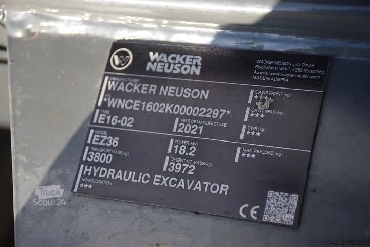 Minigraver WACKER NEUSON EZ36