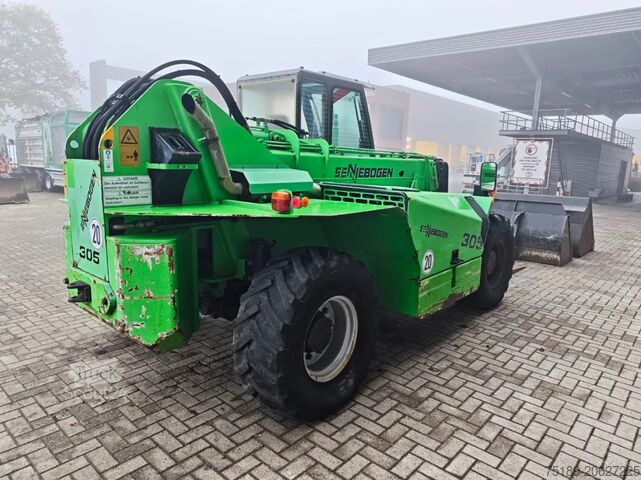 Teleskopik yükleyici Sennebogen 305 3740 Hours 4 Attechments German Machine!