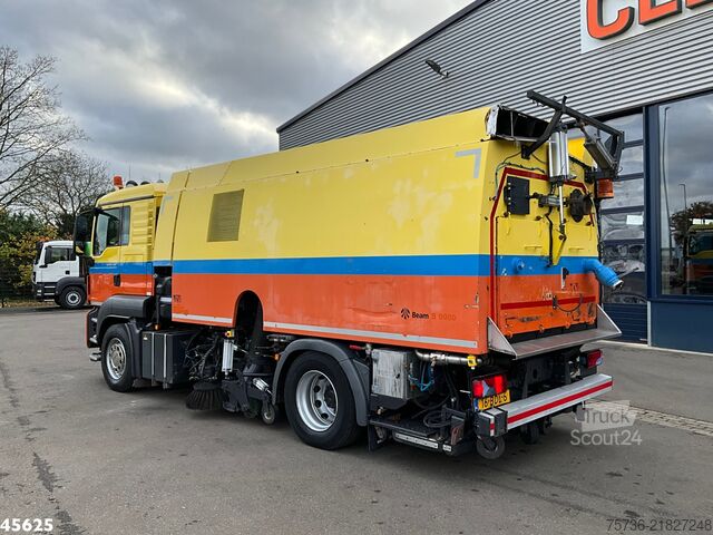 Yol süpürme aracı Man TGS 18.440 Euro 6 Beam S9000 Wegdekreiniger lin...