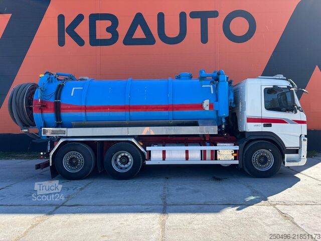 Вакуумный грузовик Volvo FM 420 6x2*4 Korp&Son stainless tank 14500 l