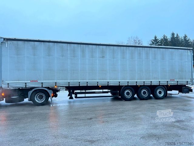 Ανοιχτό ημιρυμουλκούμενο με μουσαμά KÖGEL 3 Achs Liftachse 6600Kg