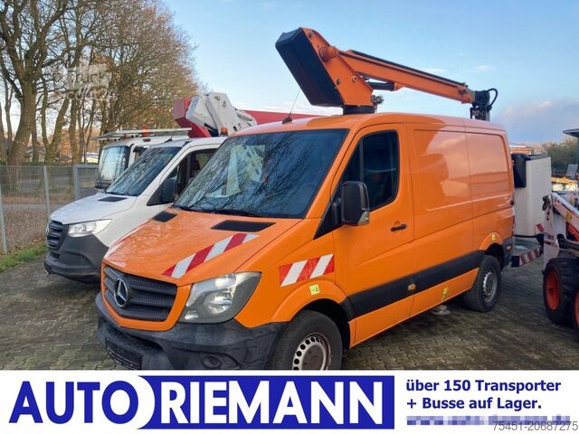 Working platform truck Mercedes-Benz Sprinter 316 CDI Kasten Hubarbeitsbühne KLIMA