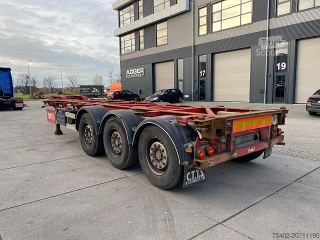 Containervervoer Van Hool Container Chassis / 2x Extendable / SAF + Disc