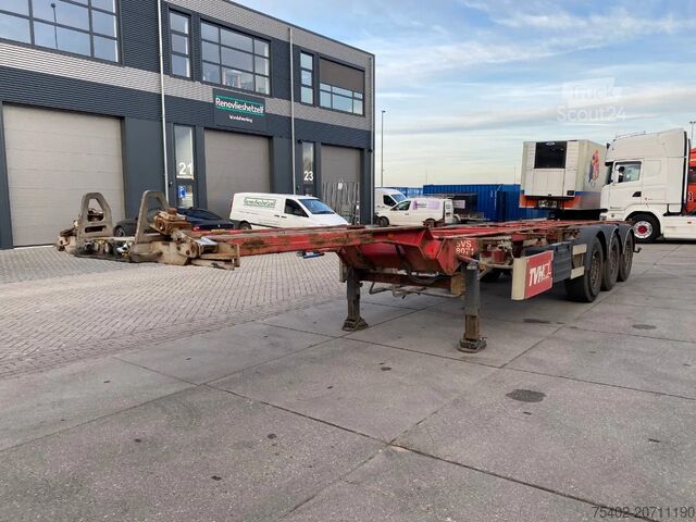 Container transport Van Hool Container Chassis / 2x Extendable / SAF + Disc