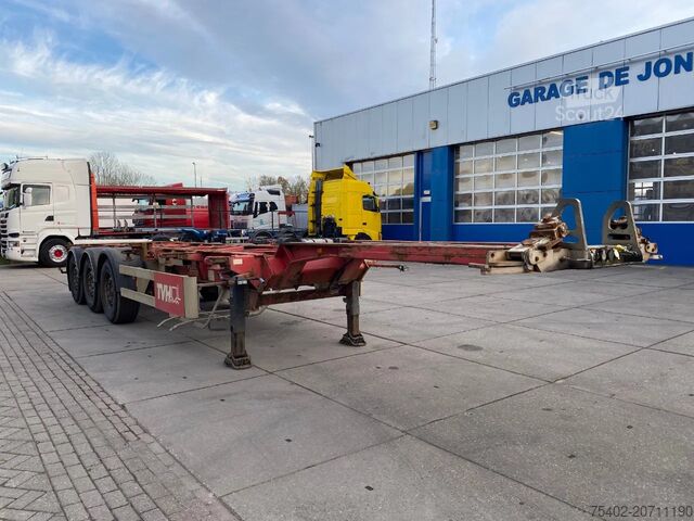 Container transport Van Hool Container Chassis / 2x Extendable / SAF + Disc