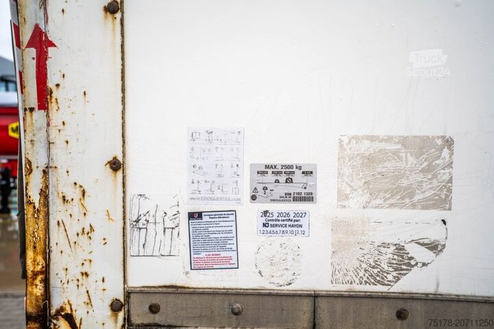 Box body MERCEDES ACTROS 1832-MP3+DHOLLANDIA 2.5T.