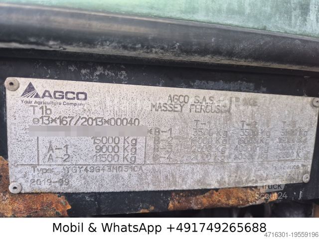 Tractor AGCO MASSEY FERGUSON DVRT Exclusiv MF 8740 *6.100Std/Straßenzulassung