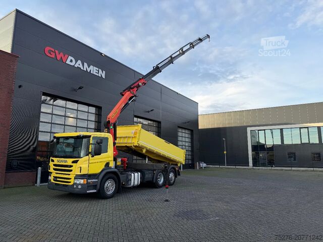 Basculante de 3 lados Scania P360 6x2 3 zijdige Kipper/ Palfinger PK 18002-E...