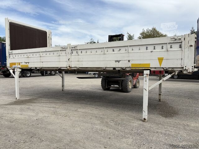 Plateforme amovible avec plateau Krone BDF 7,45m Baustoff Bordwand + Türen