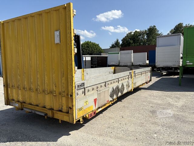 Caisse mobile ouverte Krone Baustoff Wechselbrücke 7,45m Türen