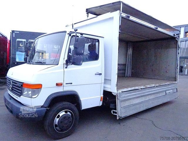Furgoneta de bebidas MERCEDES-BENZ 816 D Vario*4,2m Schwenkwand*B/L*1,5t LBW*2x AHK