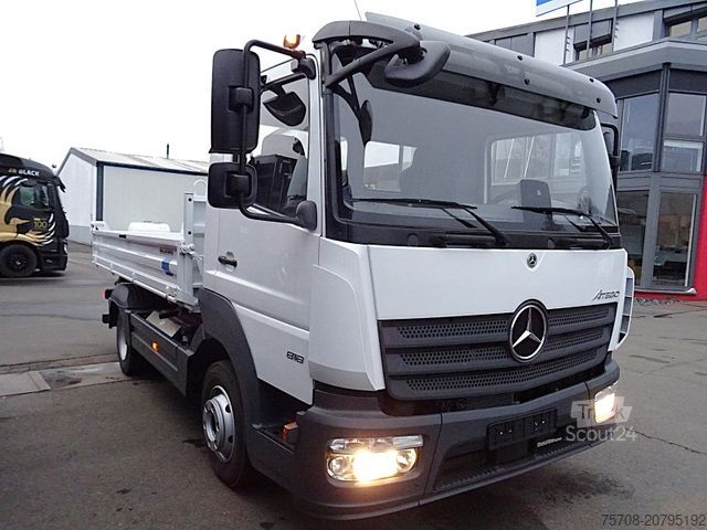 Trijų pusių savivartis furgonas MERCEDES-BENZ 818 Atego*Meiller Kipper*2x AHK*Diff.*Neuzustand