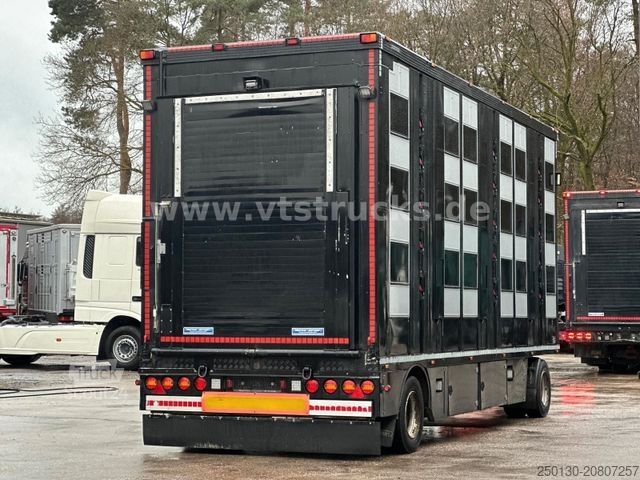 Atrelado de transporte de cavalos MENKE-JANZEN 4.Stock Viehanhänger Hubdach, Tränke