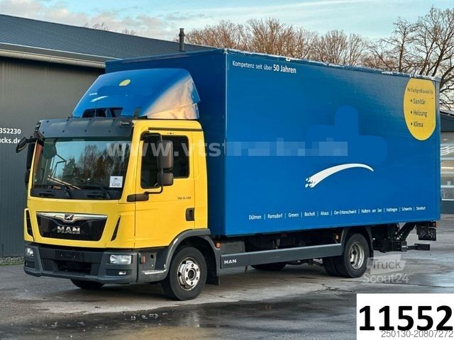 Dubă cu caroserie tip cutie MAN TGL 8.190 4x2 Koffer, LBW 7,5t. , *Motorschaden*