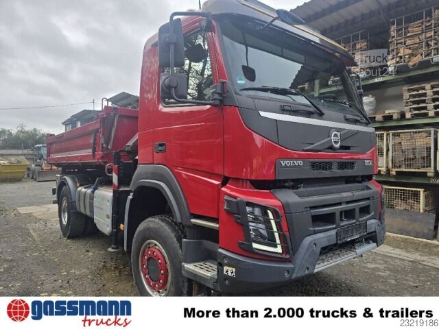 Kipper LKW Volvo FMX 420 4x4 Palfinger Kran PK 7001 EH B, Funk