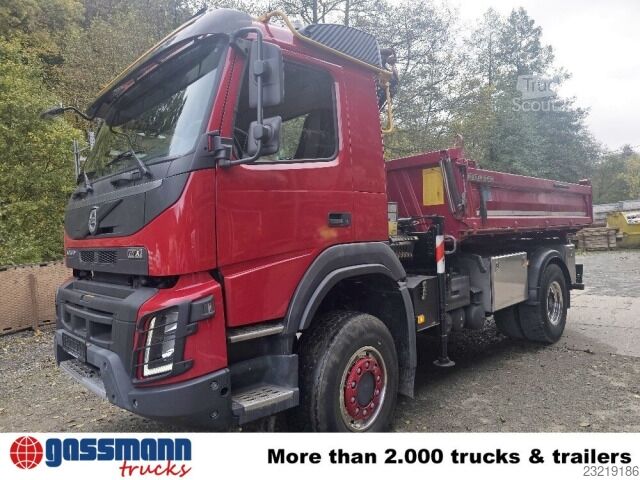 Kipper LKW Volvo FMX 420 4x4 Palfinger Kran PK 7001 EH B, Funk