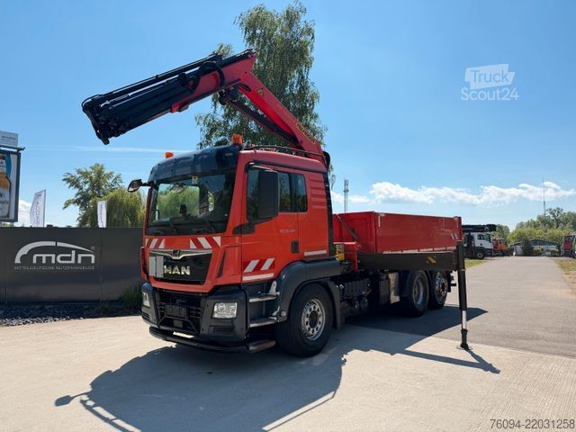 Autokran MAN TGS 26.420 6x2 Kipper KRAN Greifer lift/lenk AHK