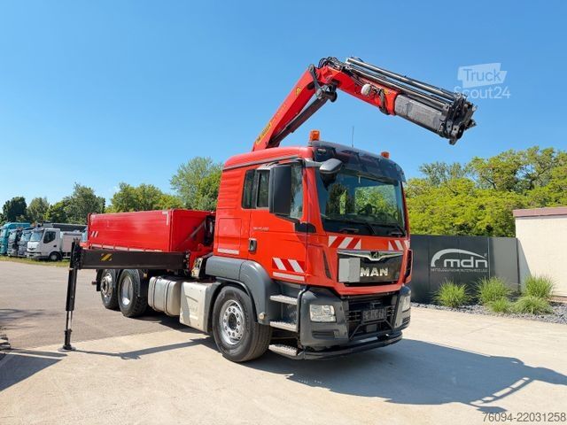 Autokran MAN TGS 26.420 6x2 Kipper KRAN Greifer lift/lenk AHK