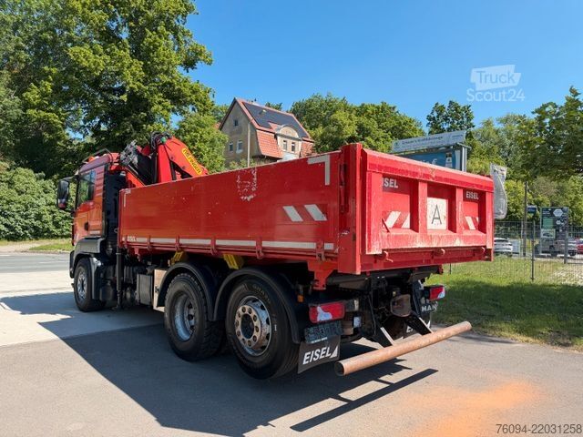 Autokran MAN TGS 26.420 6x2 Kipper KRAN Greifer lift/lenk AHK
