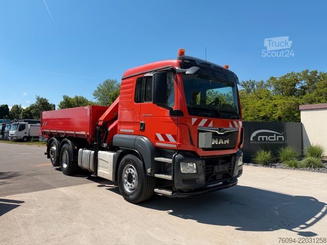 Autokran MAN TGS 26.420 6x2 Kipper KRAN Greifer lift/lenk AHK