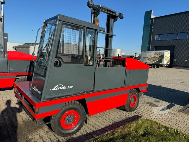 Yan yükleyici forklift Linde S50 //Duplex 4850 mm //