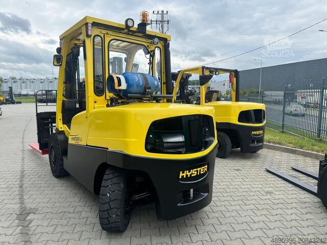 4-wheel forklift Hyster H 5.0FT/Positioner+sideshift/ 3662 hours