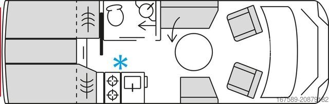 Polintegriran avtodom BÜRSTNER Signature SFT 7.0, Autom,6E,CPU,Navi,RFK,AHK