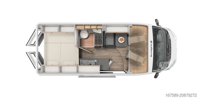 Avtodom SUNLIGHT Cliff 600 Entry, 16" Alufelgen,REMIS,6E,Markise