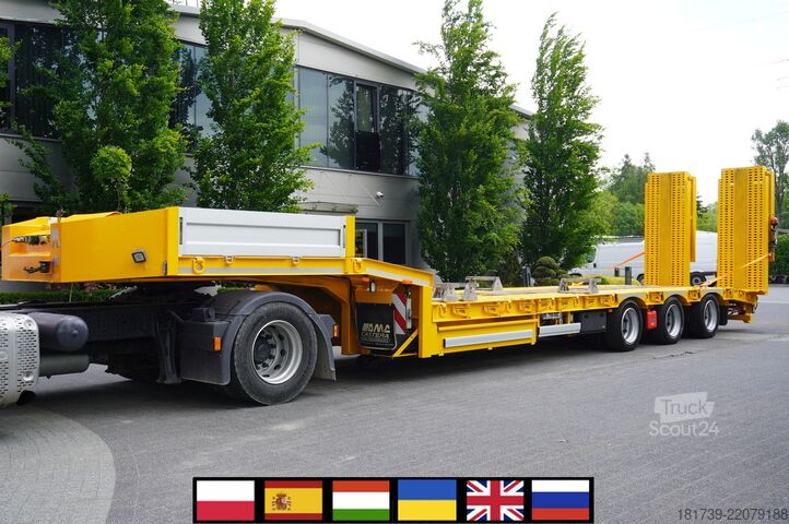 Platformă joasă AMC CASTERA S/R 38T semi-trailer / steering