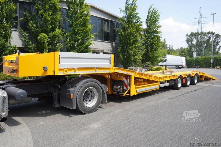 Platformă joasă AMC CASTERA S/R 38T semi-trailer / steering