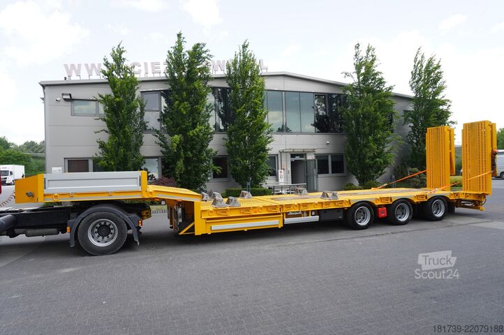 Platformă joasă AMC CASTERA S/R 38T semi-trailer / steering