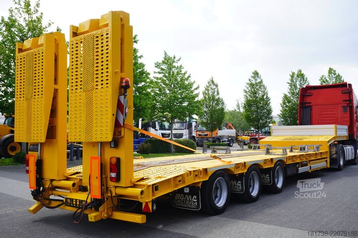 Platformă joasă AMC CASTERA S/R 38T semi-trailer / steering