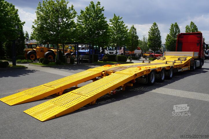 Platformă joasă AMC CASTERA S/R 38T semi-trailer / steering