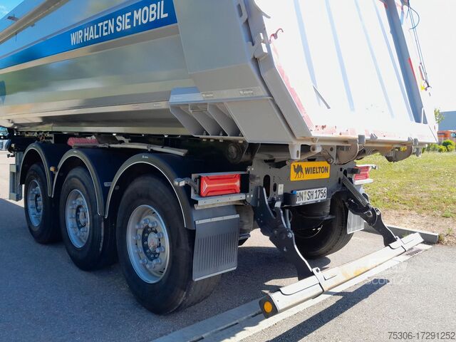 Semi-remorque benne WIELTON Strong Master 3-Achs Stahlmulde 26 cbm