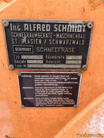 Sněhová fréza Schmidt VF 5 ZL