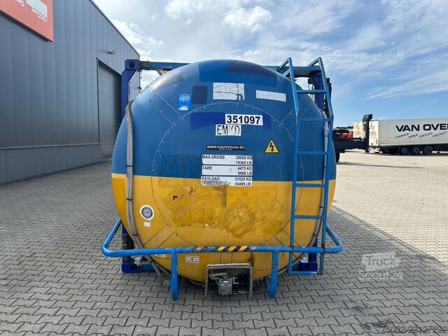 حاوية صهريج UBH INTERNATIONAL 34.570L / 1-comp. / 4 BAFFLES / 20FT swapbody /...