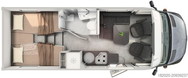 Halvintegreret autocamper HYMER/ERIBA ML-T 580 UVP 173.230 ¤