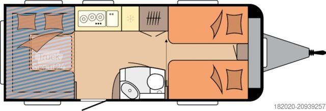 Husvagn HOBBY De Luxe 515 UHL AUFLASTUNG 2000KG, AUTARKPAKET