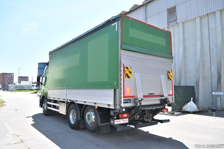 Platós teherautó ponyvával Volvo FM460  6x4 X-Track HD Allrad E6 LBW AHK Lenkachse