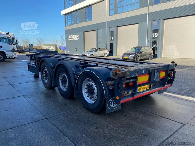 Transporte de contenedores Renders Euro 800 3DFCST 45FT / 1x Lift Axle / 2x Extend...