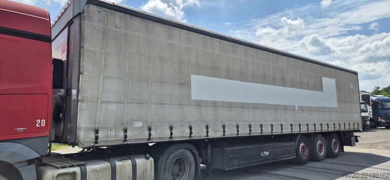 Semiremorcă deschisă cu prelată Fliegl SDS 390 Standard | EDSCHA | Liftachse