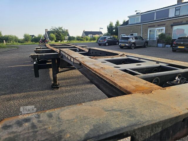Transport de conteneurs KRONE SD / REAR SLIDER / DUTCH CHASSIS / BPW DRUM.