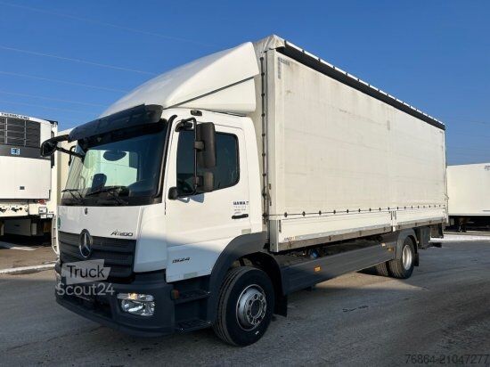 Plattewagen met zeil MERCEDES-BENZ ATEGO 1524 PLANE, LBW,   EURO 6