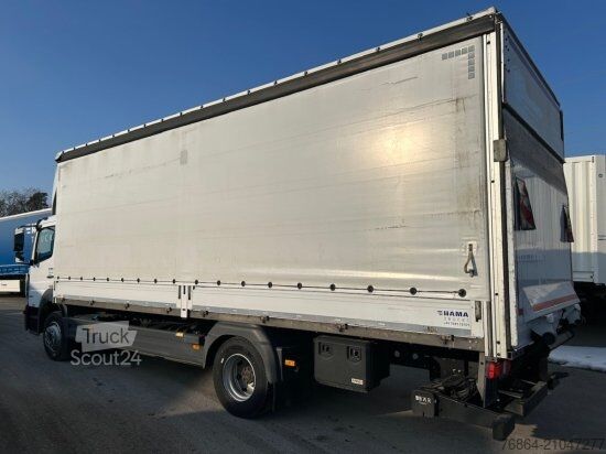 Plattewagen met zeil MERCEDES-BENZ ATEGO 1524 PLANE, LBW,   EURO 6