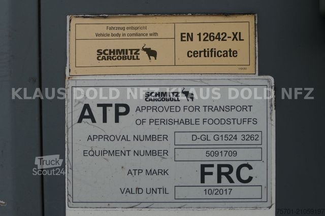 Semi-remorque frigorifique SCHMITZ CARGOBULL SKO 24 Kühlkoffer Carrier Liftachse